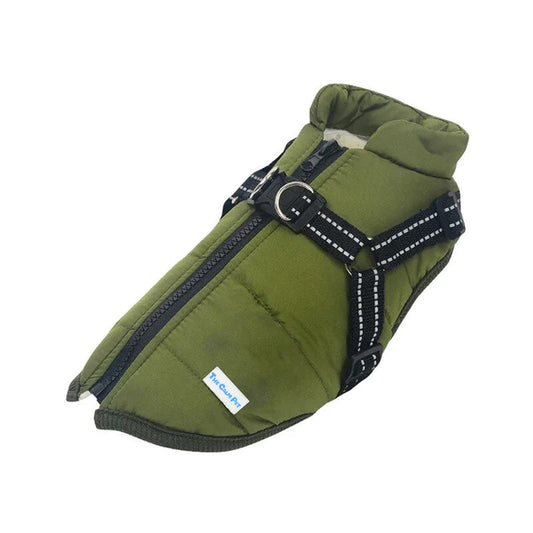StormPaw™ – Waterproof Fleece Dog Coat