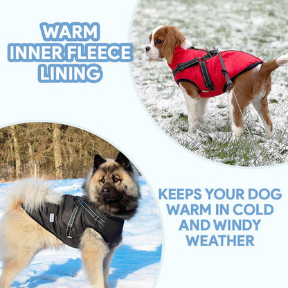 StormPaw™ – Waterproof Fleece Dog Coat