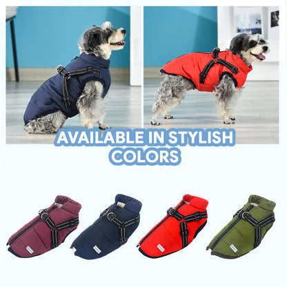 StormPaw™ – Waterproof Fleece Dog Coat