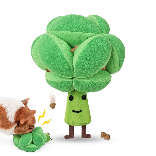 Brody™ Sniffing Broccoli Interactive Treat Toy for Dogs and Cats