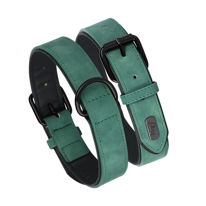 Rex Soft Padded PU Leather Dog Collar 1 pc