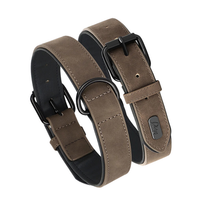 Rex Soft Padded PU Leather Dog Collar 1 pc