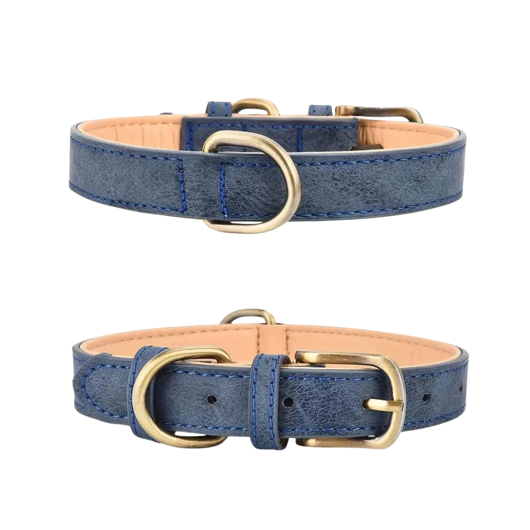 Rufus™ Vintage Leather Dog Collar