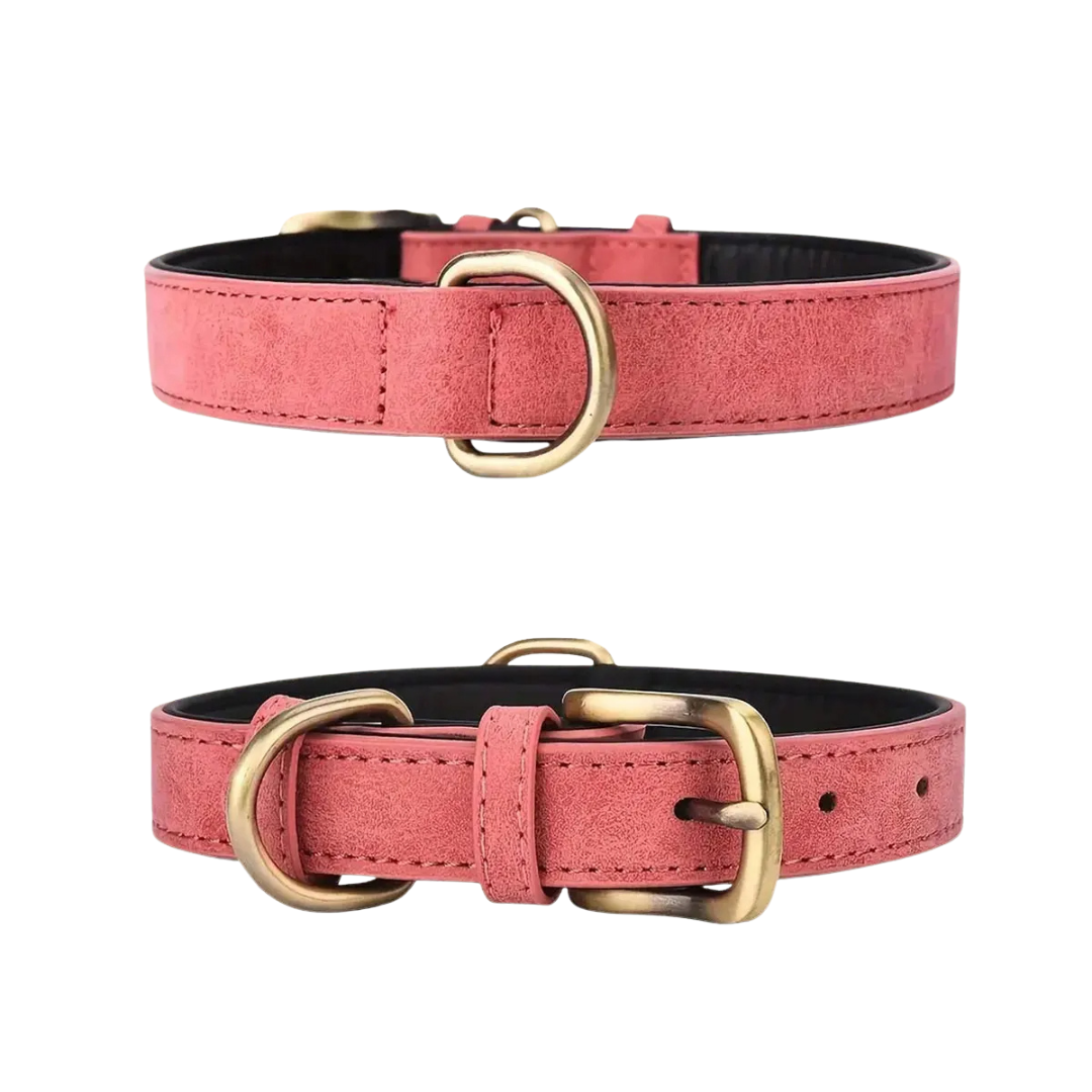 Rufus™ Vintage Leather Dog Collar