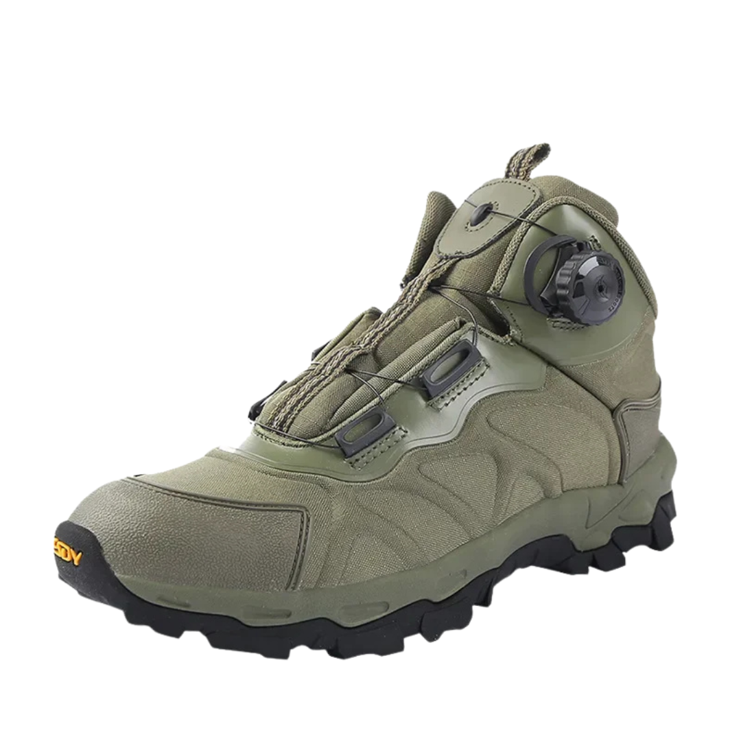 Tactical Waterproof Canvas Hiking Boots for Men – Durable Outdoor Combat Shoes