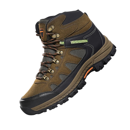 Men’s High-Top Hiking Boots – Durable Non-Slip Outdoor Leather Sneakers for Winter