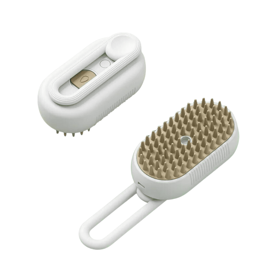 Steam Pet Hair Remover Brush – Gentle Grooming, Massage & Shedding Control