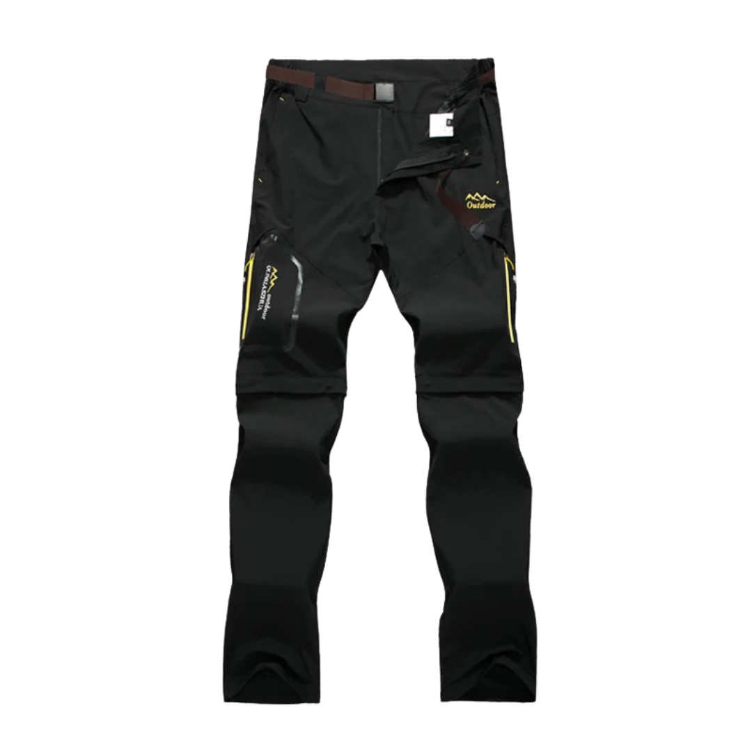 Men’s Convertible Quick-Dry Hiking Pants with UV Protection and Zip-Off Legs