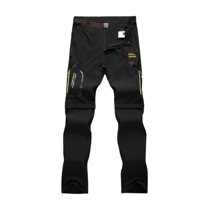Men’s Convertible Quick-Dry Hiking Pants with UV Protection and Zip-Off Legs