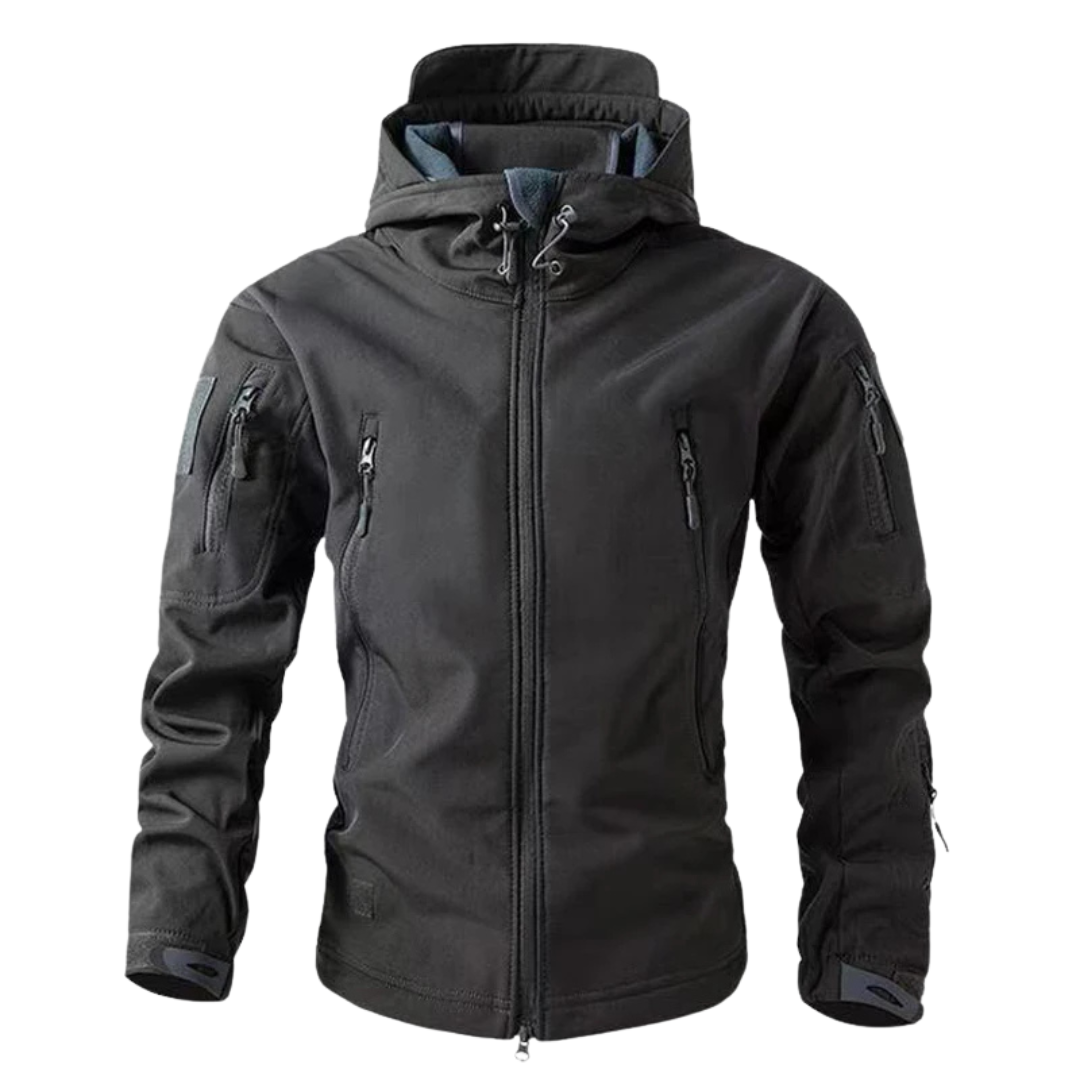 Men’s Waterproof Softshell Fleece Jacket for Winter and Outdoor Adventures