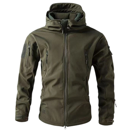 Men’s Waterproof Softshell Fleece Jacket for Winter and Outdoor Adventures
