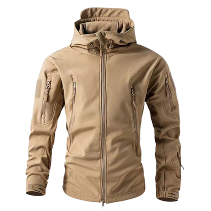 Men’s Waterproof Softshell Fleece Jacket for Winter and Outdoor Adventures