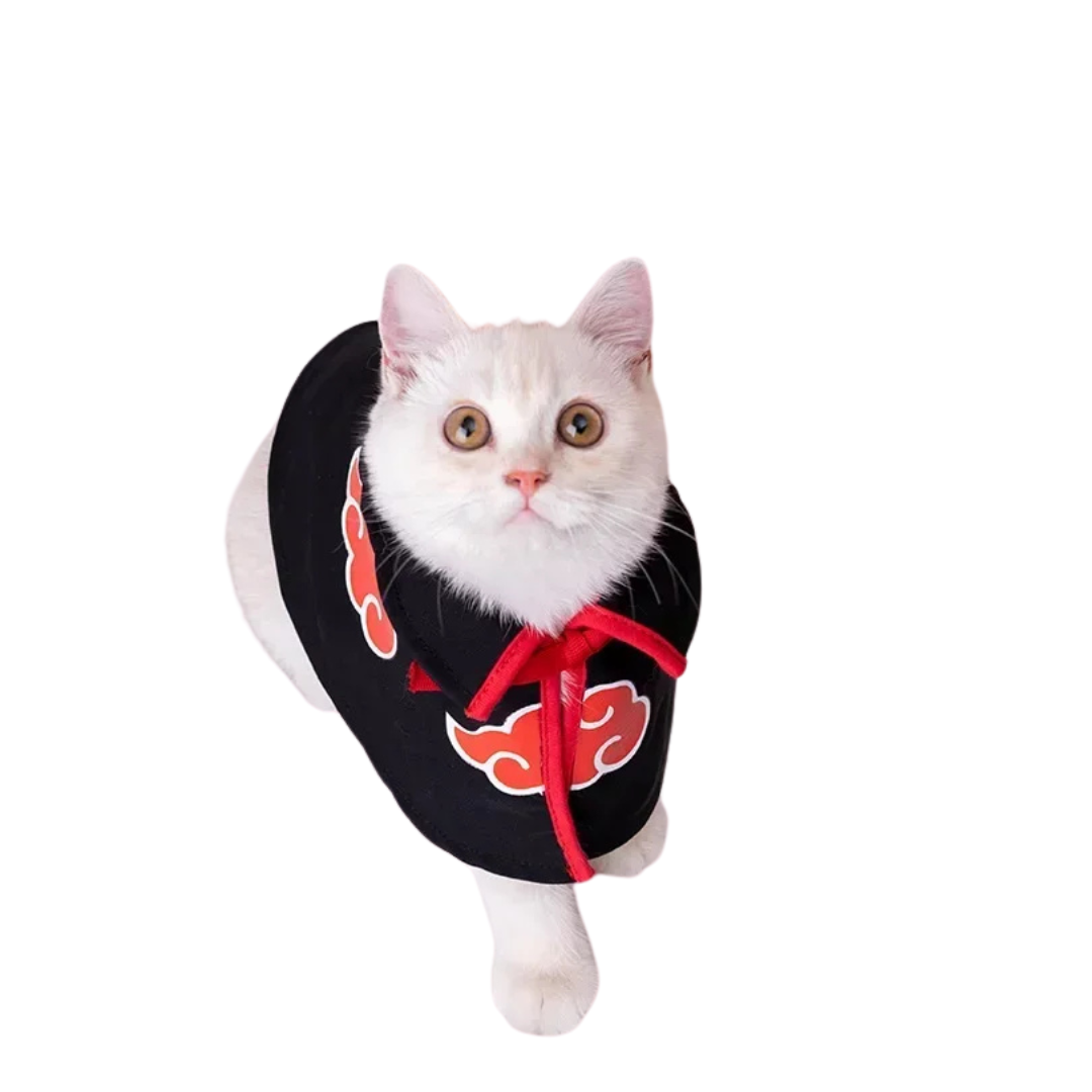 Naruto Pet Cloak – Anime Cosplay Costume for Cats and Small Dogs