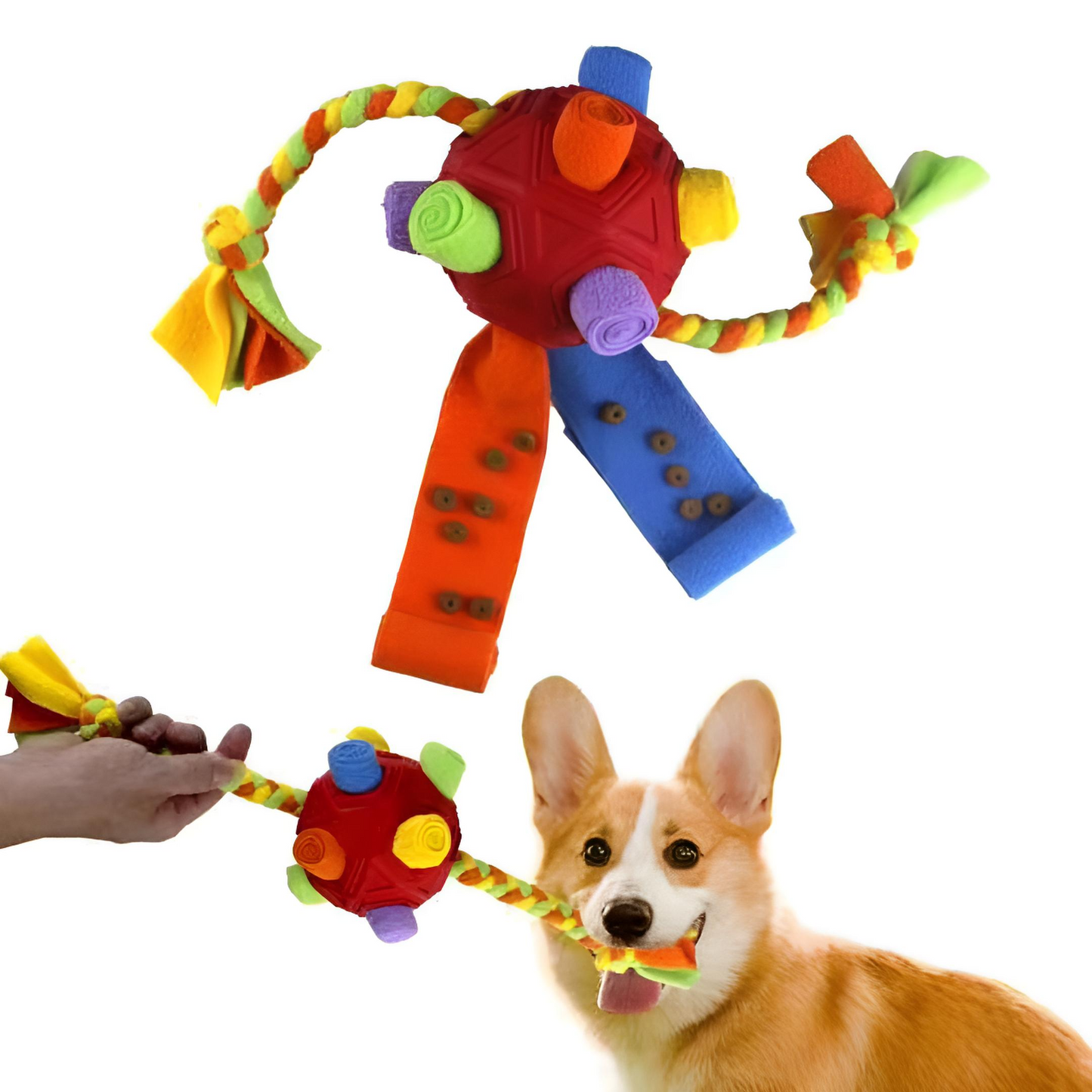 Interactive Sniffing Treat Ball for Dogs – Bite-Resistant Puzzle Toy