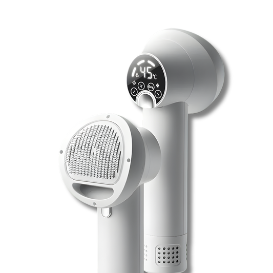Smart Pet Hair Dryer with Integrated Comb for Dogs and Cats