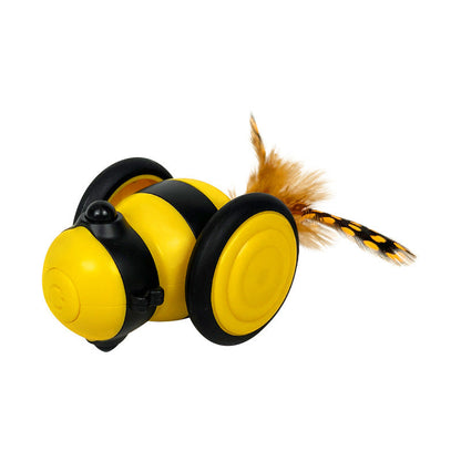 Ziggy™ Remote-Controlled Cat Toy with LED Light and Feather Attachment