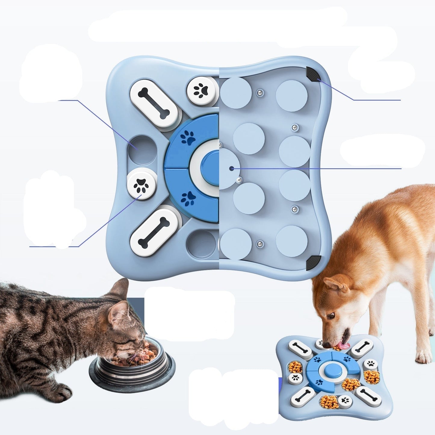 Charlie™ Interactive Play Station with Puzzle Feeder Design