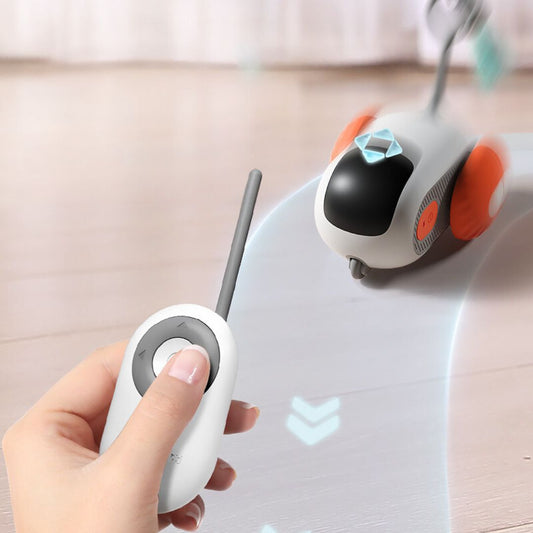 Chase™ Remote-Controlled Cat Toy with Interchangeable Feather & Worm Attachments