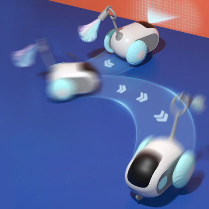 Chase™ Remote-Controlled Cat Toy with Interchangeable Feather & Worm Attachments