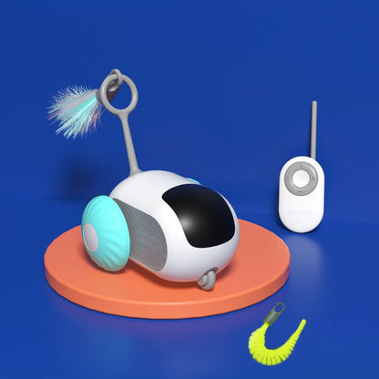 Chase™ Remote-Controlled Cat Toy with Interchangeable Feather & Worm Attachments