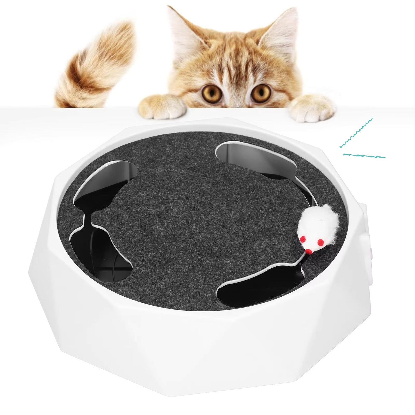 HuntMaster™ – Interactive Cat Toy with Moving Mouse