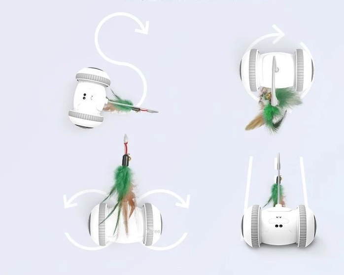 Simba™ Autonomous Feather Cat Toy with Lights and Sounds