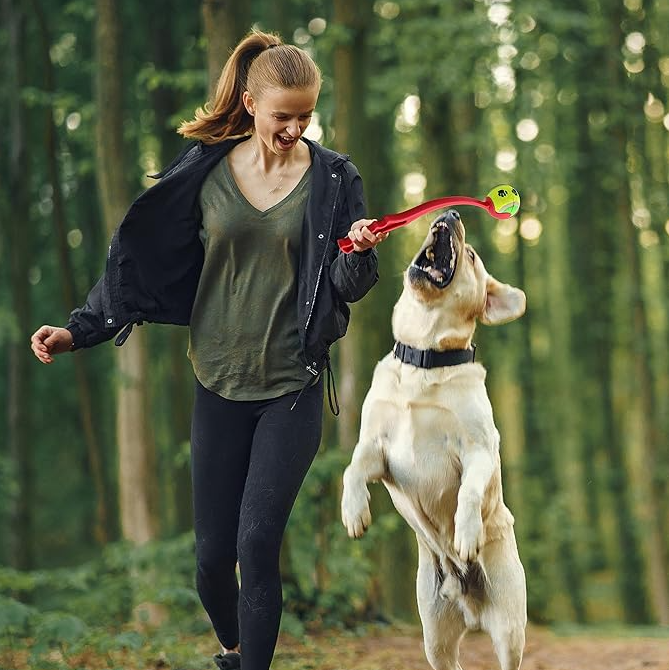 Cooper™ Dog Ball Thrower with Ergonomic Handle for Long-Distance Fetch