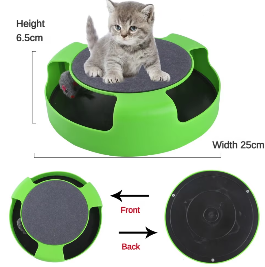 Whiskerhunt™ – Interactive Cat Toy with Moving Mouse