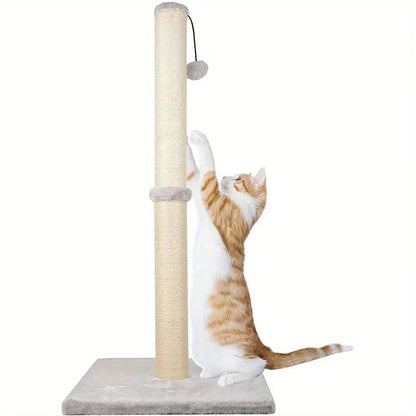 Oliver™ Tall Sisal Cat Scratching Post – Sturdy & Interactive Design