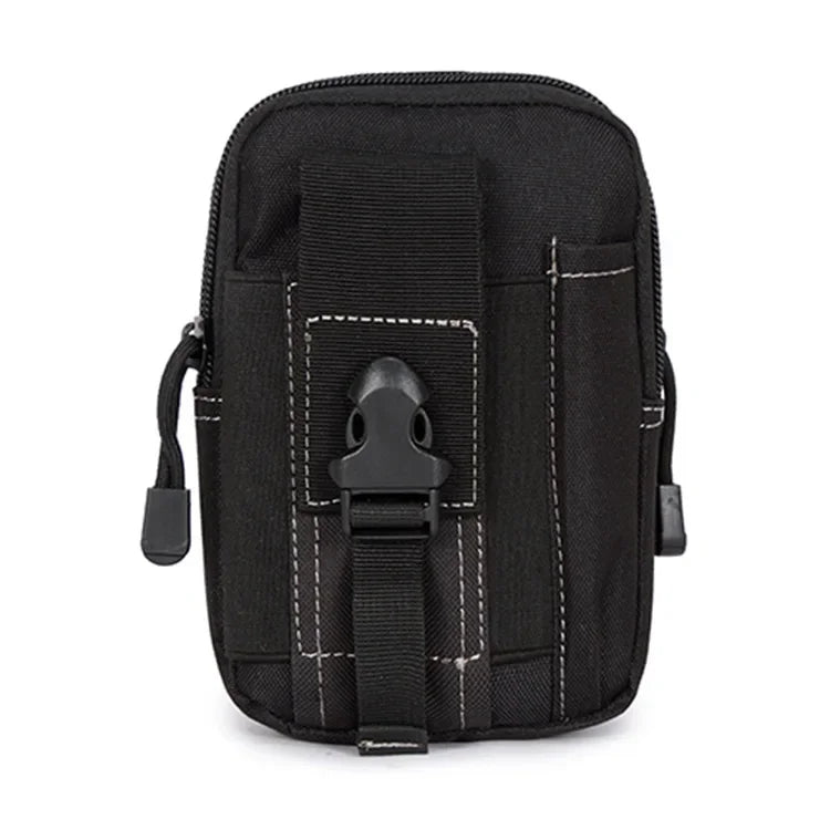 Tactical Nylon Molle Pouch Waist Pack with Phone Pocket for Hiking and Outdoor Use