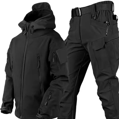 Waterproof Tactical Jacket & Pants Set for Winter Hiking and Outdoor Sports
