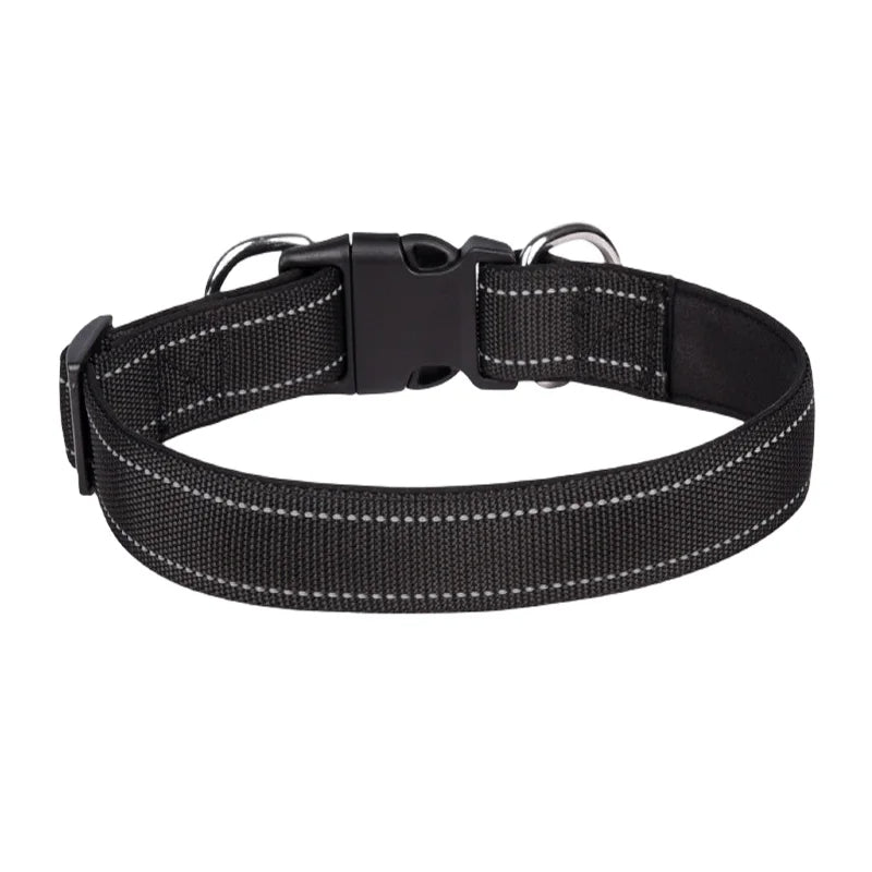 Vilo | Shock-absorbing reflective dog collar with dual D-rings
