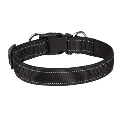 Vilo | Shock-absorbing reflective dog collar with dual D-rings