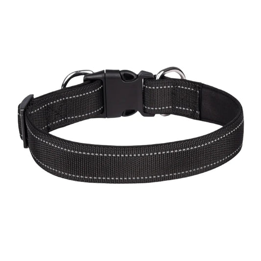 Vilo | Shock-absorbing reflective dog collar with dual D-rings