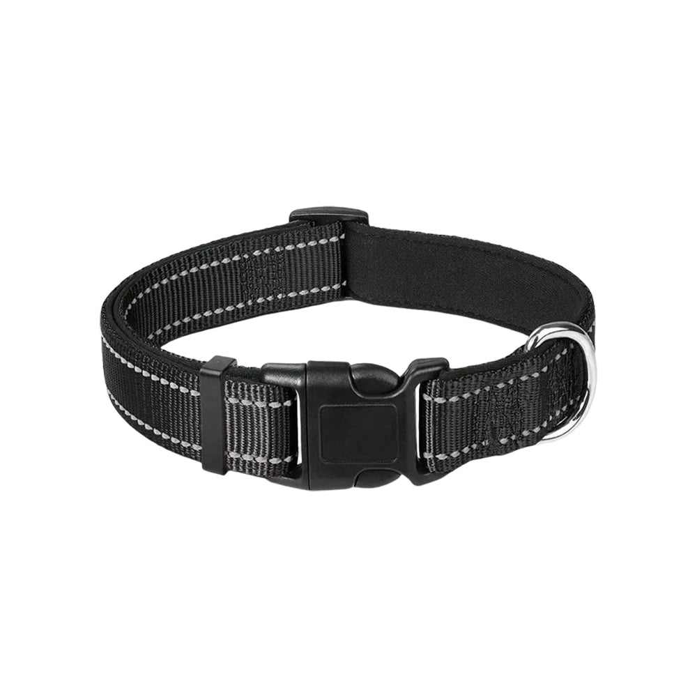 Leo | Reflective padded dog collar with breathable safety design