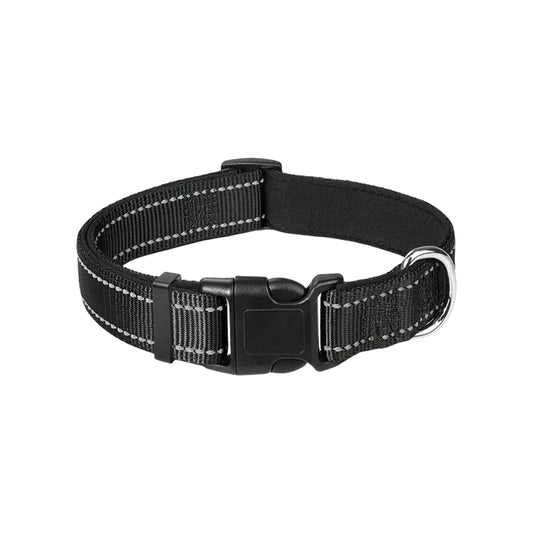 Leo | Reflective padded dog collar with breathable safety design