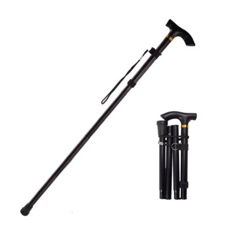 Folding Aluminum Walking Cane – Lightweight Telescopic Hiking & Trekking Stick