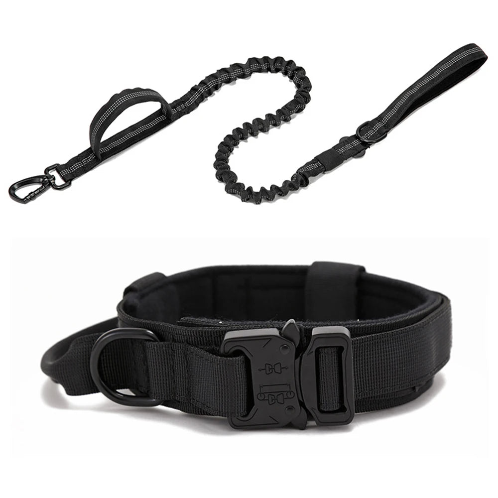 Varkon | Tactical reflective dog collar with padded grip