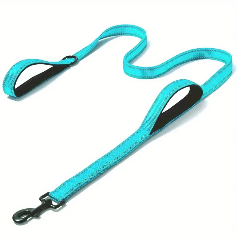 Lunaro | Reflective double-handle dog leash for safety and control