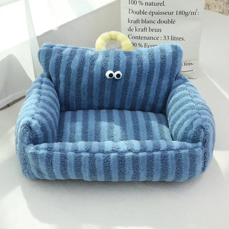 Charlie™ Pet Sofa – Cozy Linen Bed for Dogs & Cats