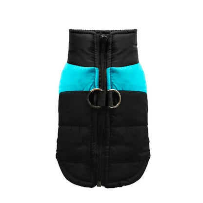 Waterproof Warm Pet Jacket with Zipper for Small Medium and Large Dogs