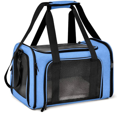 Portable Soft Sided Pet Carrier Bag for Dogs and Cats Travel