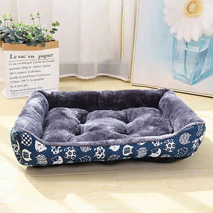 Milo™ Cozy Printed Pet Bed – Soft Comfort for Cats & Dogs