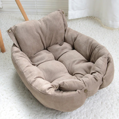 Milo 3-in-1 Convertible Pet Bed – Sofa, Cushion & Nest in One