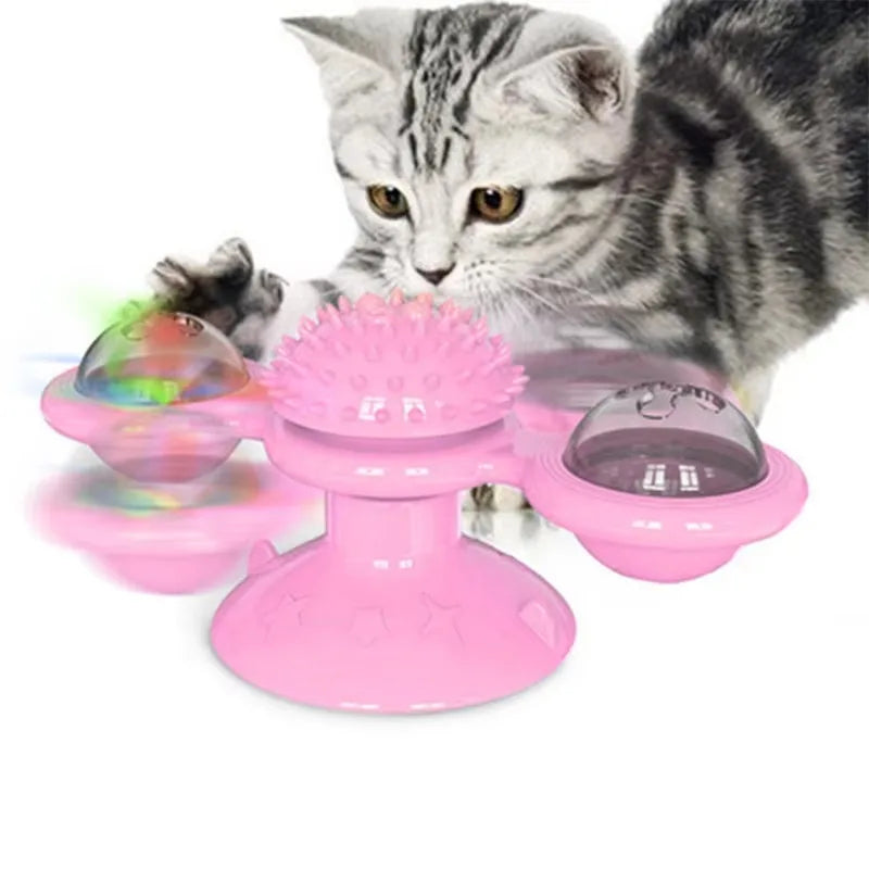 Spinwhirl™ Interactive Cat Windmill Toy active & stress-free