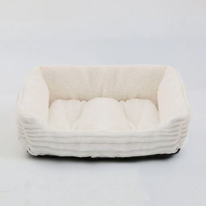 Charlie™ Square Plush Dog Bed – Waterproof & Calming Comfort