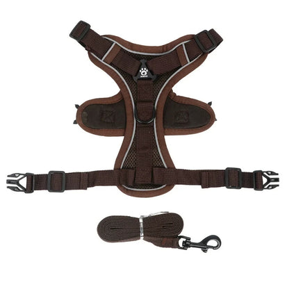 Toby No-Pull Dog Harness Set Reflective adjustable