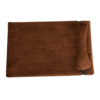 Luna Calming Plush Dog Mat with Pillow – Cozy Comfort for Every Pet