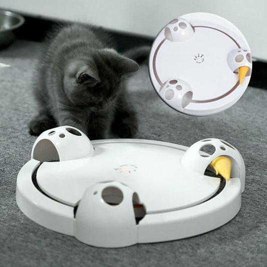 Electric Interactive Cat Toy Wheel – Rotating Chase Plate for Active Play