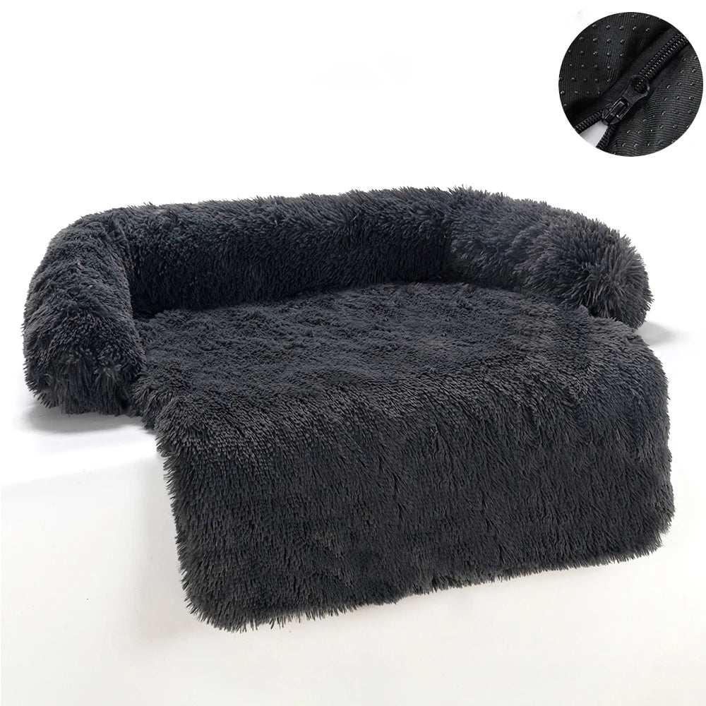 Bella Plush Dog Sofa Bed – Cozy Removable Cushion for Ultimate Comfort